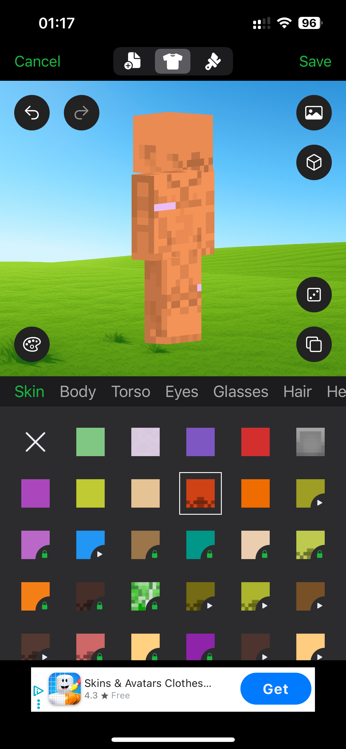 AI Skin Maker and Editor character templates