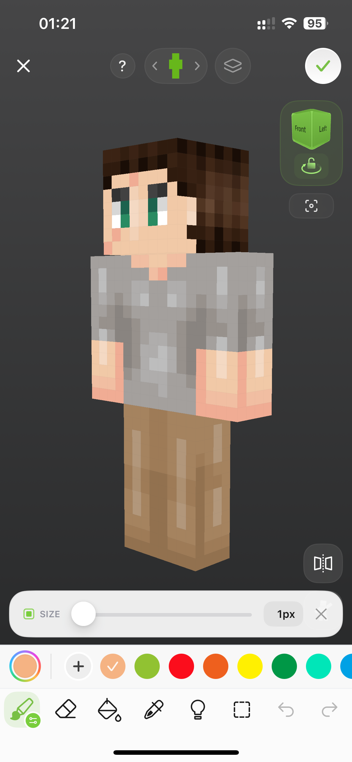 Skinseed Minecraft skin color picker