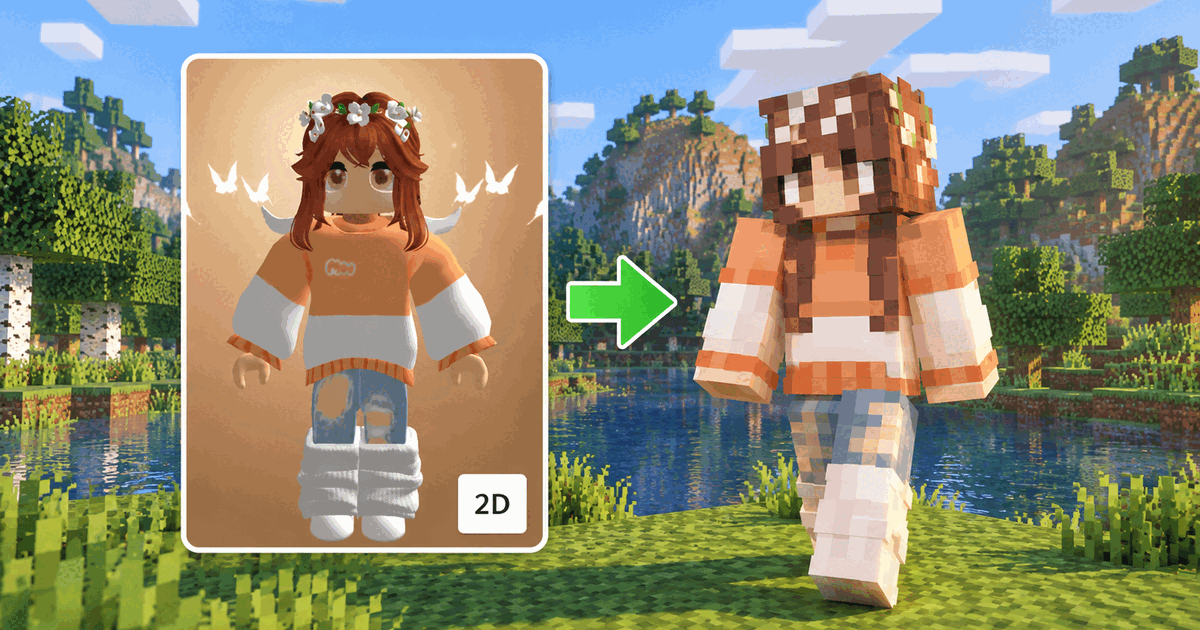Come creare una skin Minecraft dal tuo avatar Roblox